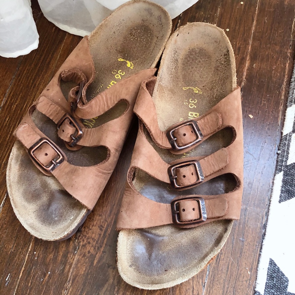Vintage Birkenstocks Size 6 Brown Leather